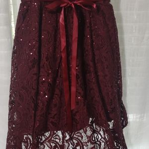 Burgendy dress